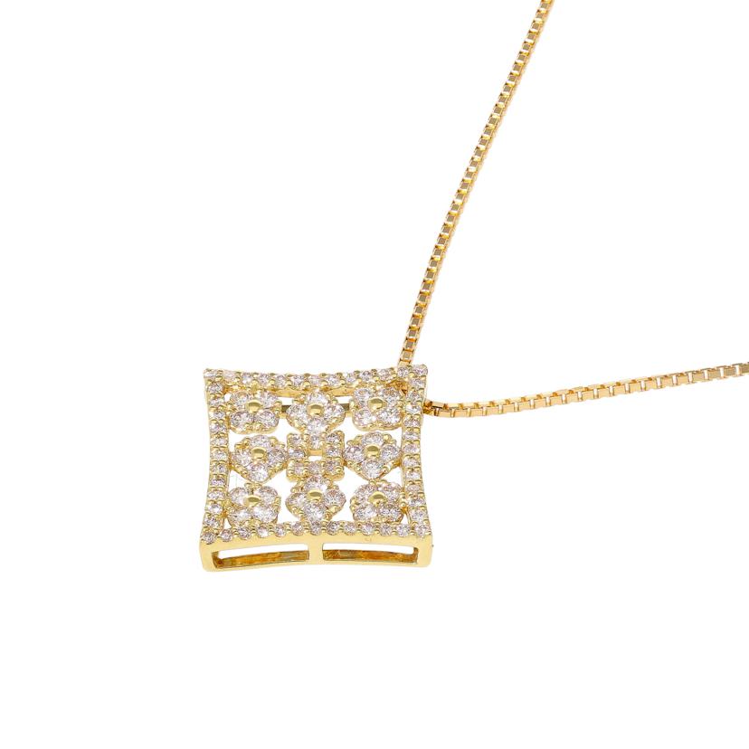 / K18ダイヤネックレス1.03ct//ABランク/19