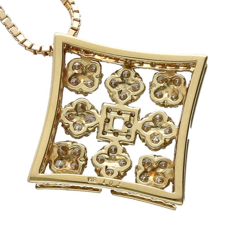 / K18ダイヤネックレス1.03ct//ABランク/19