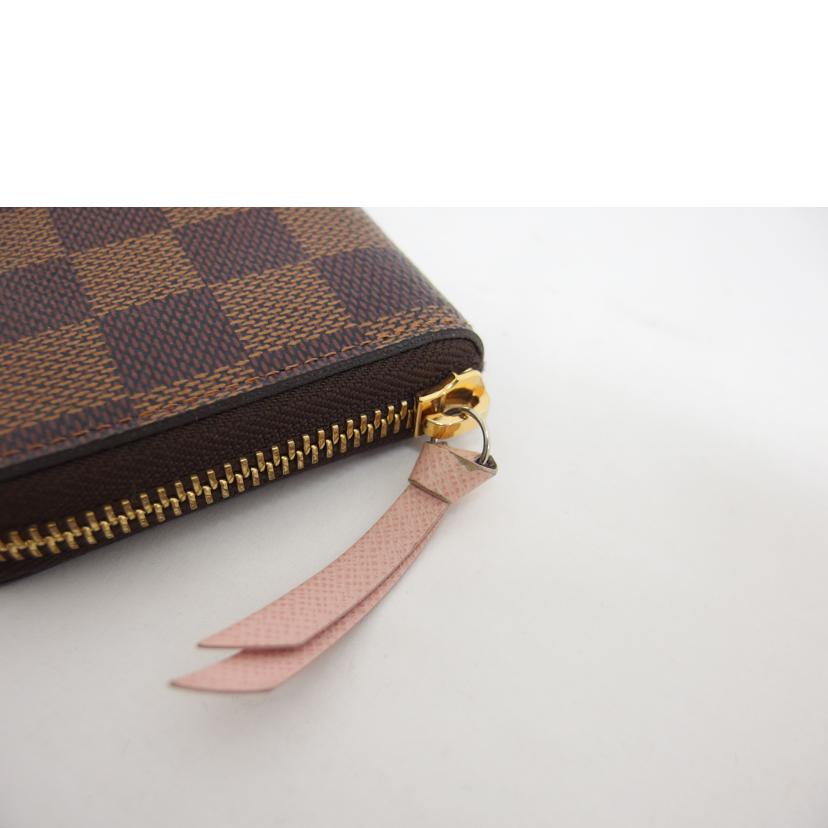 LV ルイ・ヴィトン/ポルトフォイユ・クレマンス/ダミエ/エベヌ/ローズバレリーヌ/N41626//SF4***/ABランク/04