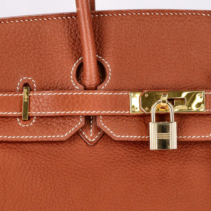 HERMES エルメス/バーキン35/トゴ/ゴールド/G金具//R□E/ABランク/93