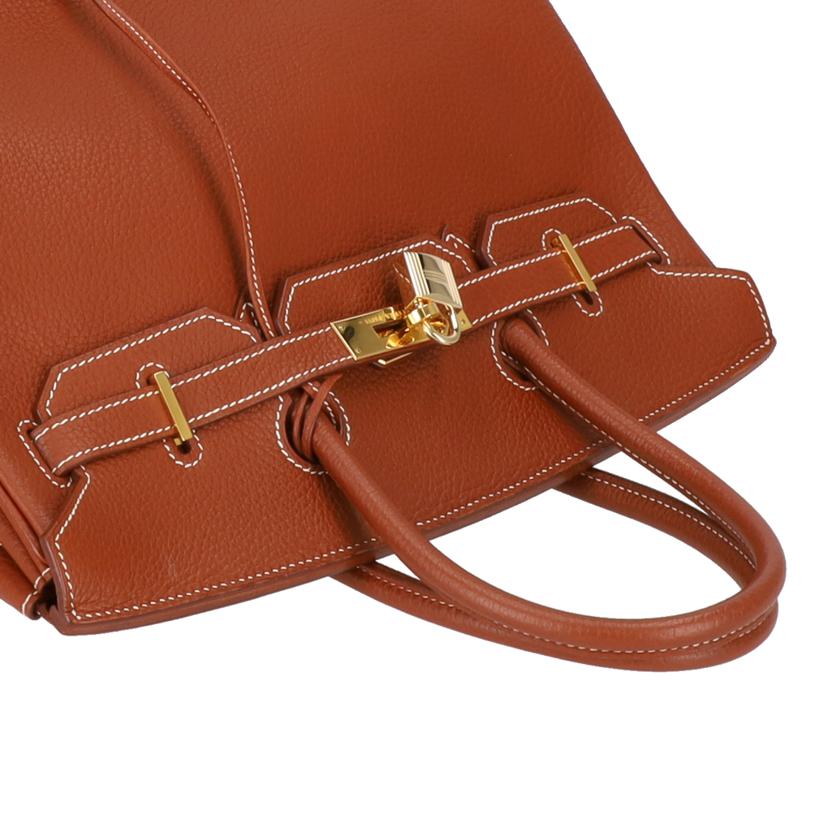 HERMES エルメス/バーキン35/トゴ/ゴールド/G金具//R□E/ABランク/93
