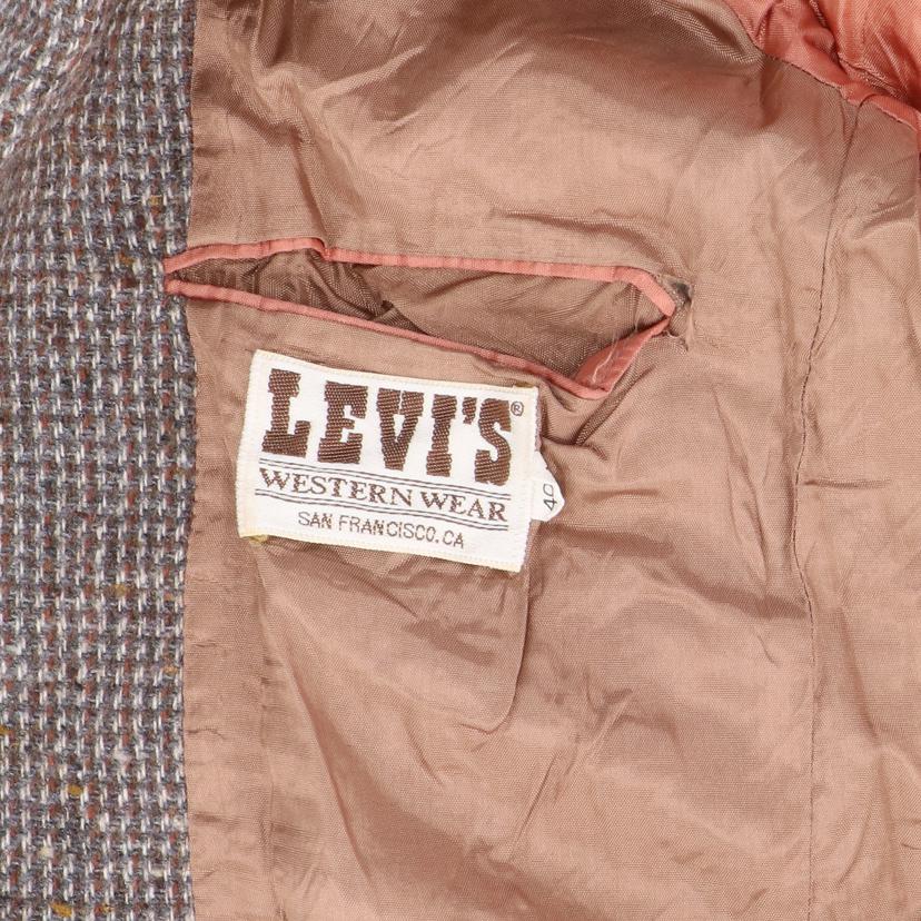 LEVI’S Levis/70’s/ツイードテーラードジャケット/ウエスタン/USA製/ヴィンテージ//ABランク/82