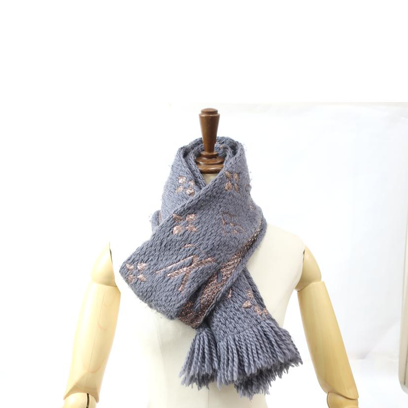 LOUIS VUITTON ルイ・ヴィトン/エシャルプ・ロゴマニア シャイン マフラー モノグラム/M70467//Bランク/65