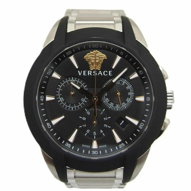 VERSACE ヴェルサーチ ヴェルサーチェ/キャラクター/クロノグラフ/ブラック文字盤/クオーツ/VEM800218//201*********/Aランク/04