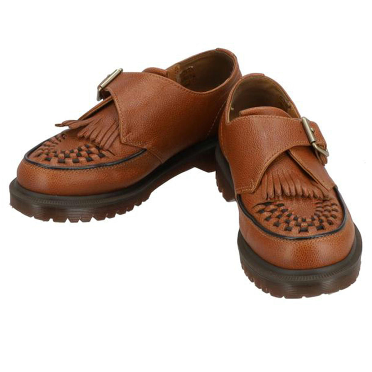 Dr,Martens ドクターマーチン/ラムシー キルト モンク ストラップシューズ ブラウン//Aランク/24
