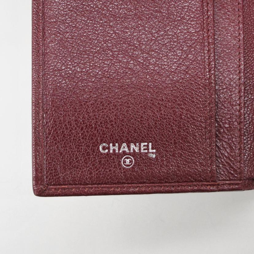 CHANEL シャネル/ゴートスキン・三つ折り長財布//116*****/Aランク/78