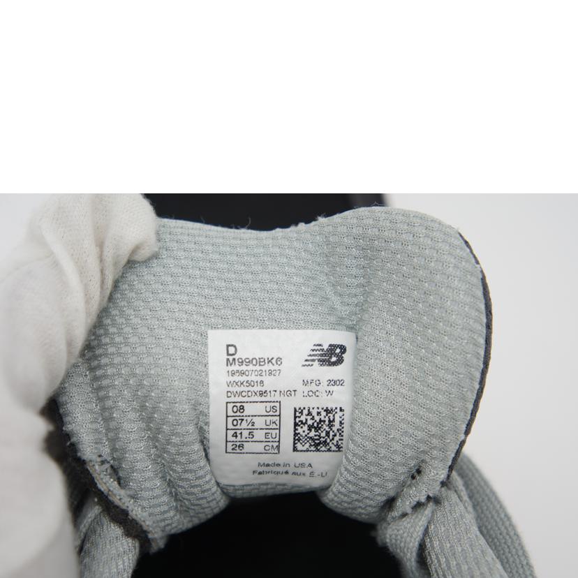 new balance ニューバランス/M990BK6/M990BK6//Aランク/09