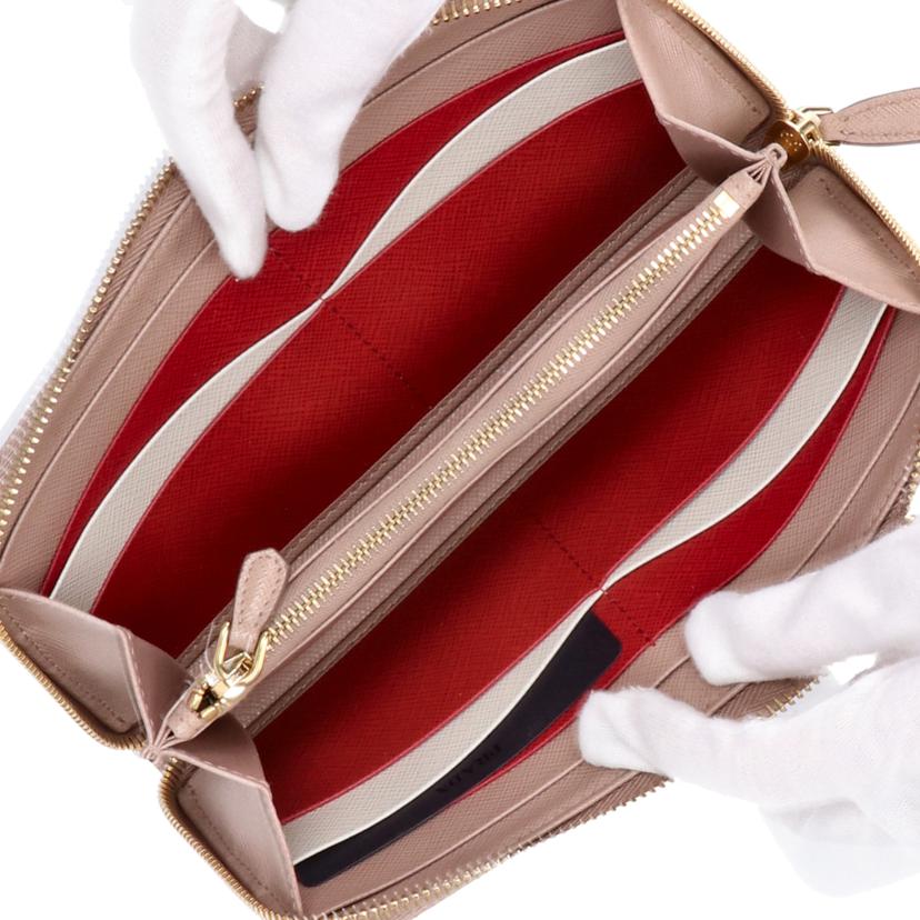 PRADA /サフィアーノジップアラウンドウォレット/1ML506//230**/ABランク/78