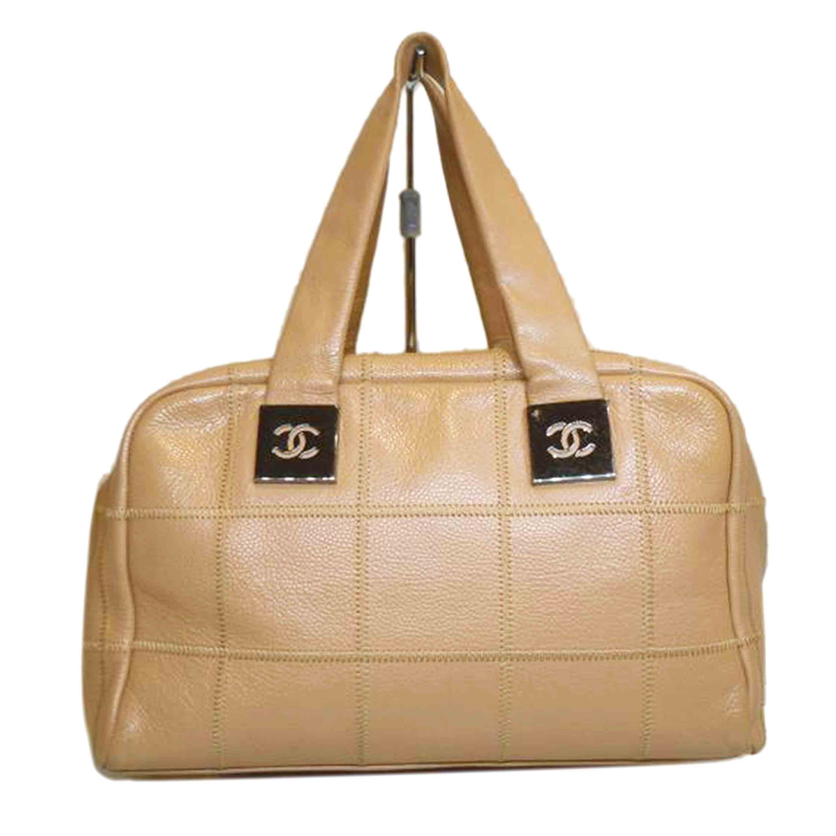 CHANEL シャネル/キャビアスキン/チョコバーミニボストンベージュ/24184//900****/ABランク/92
