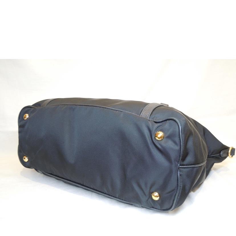 PRADA プラダ/ナイロン2WAYトートバッグブラックGD金具/1BG253//158**/ABランク/92