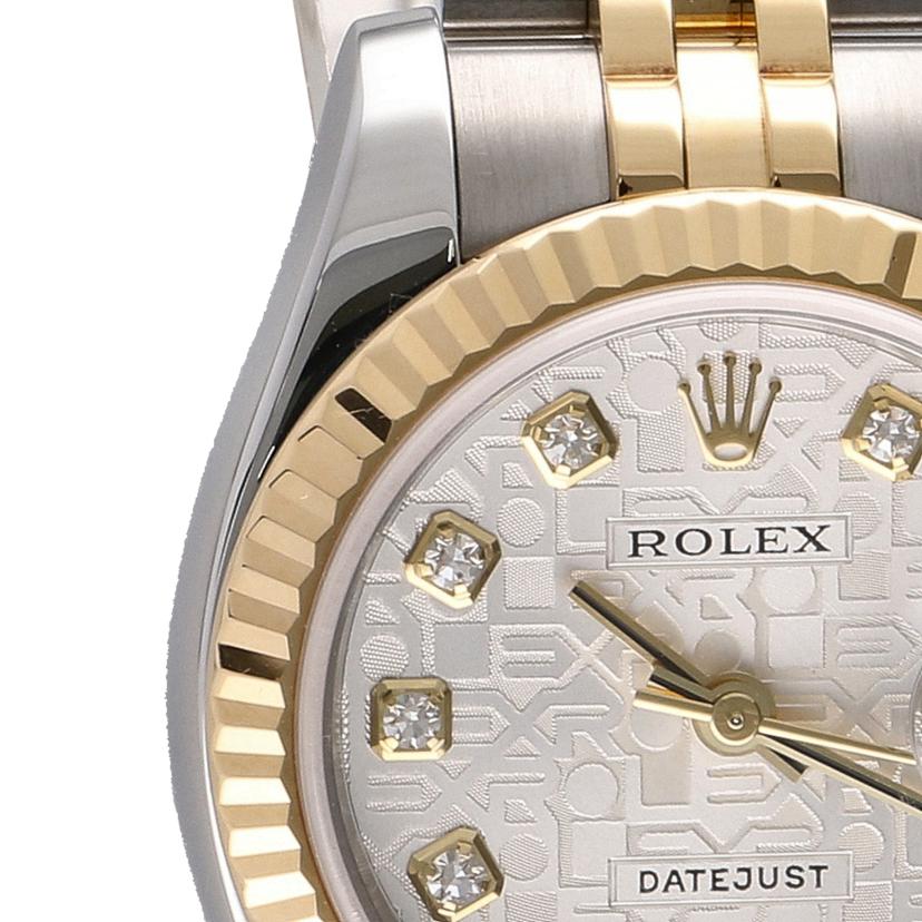 ROLEX ロレックス/デイトジャスト10Pコンピュータ/YG×SS/レディース/自動巻/179173G//F60**********/Aランク/75
