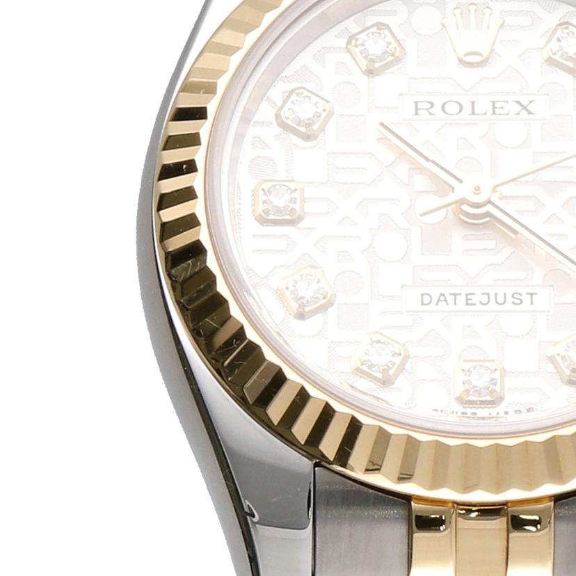ROLEX ロレックス/デイトジャスト10Pコンピュータ/YG×SS/レディース/自動巻/179173G//F60**********/Aランク/75
