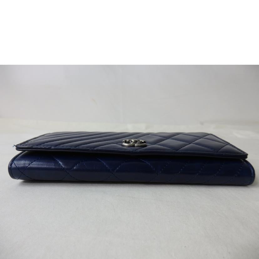 CHANEL シャネル/マトラッセ/ボーイシャネル/長財布/青系//207*****/ABランク/84
