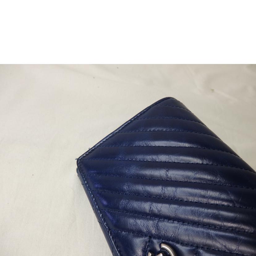 CHANEL シャネル/マトラッセ/ボーイシャネル/長財布/青系//207*****/ABランク/84