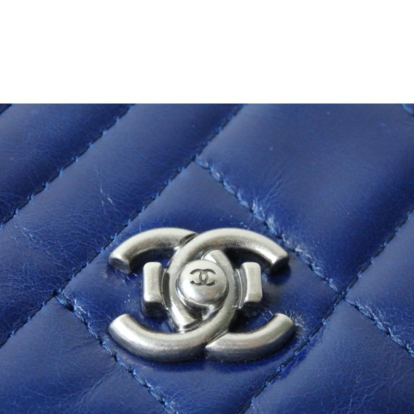 CHANEL シャネル/マトラッセ/ボーイシャネル/長財布/青系//207*****/ABランク/84