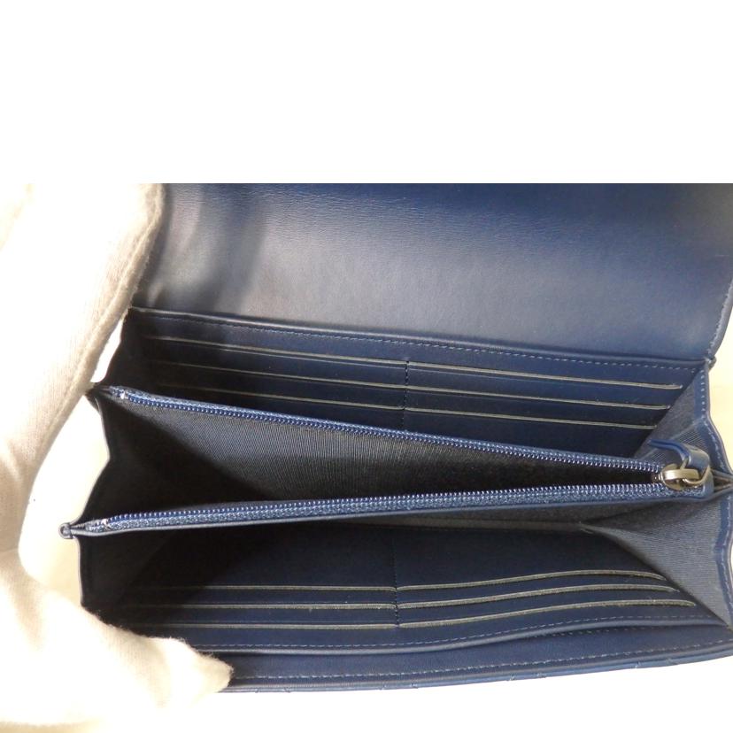 CHANEL シャネル/マトラッセ/ボーイシャネル/長財布/青系//207*****/ABランク/84