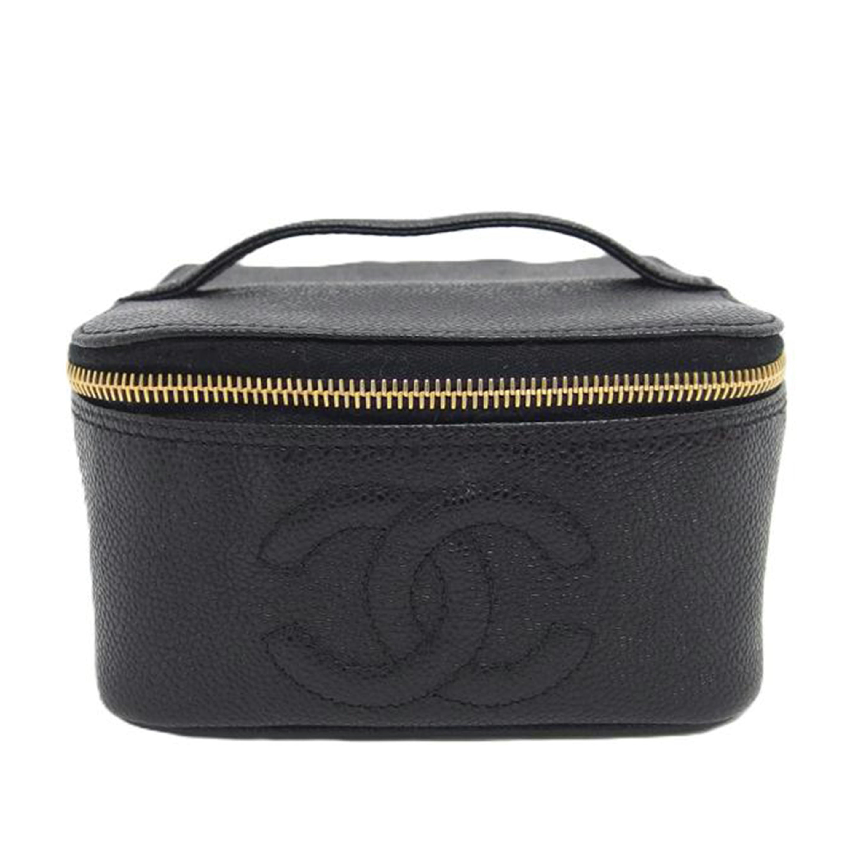 CHANEL シャネル/ココマークキャビアスキン横バニティバッグ/ブラック/A07058//494****/ABランク/04