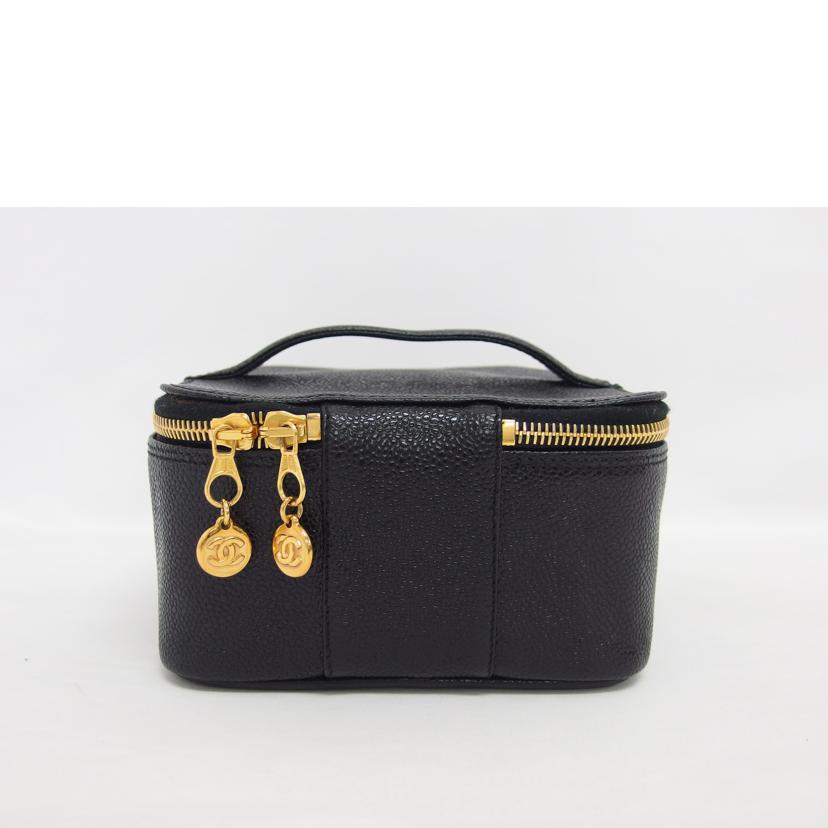 CHANEL シャネル/ココマークキャビアスキン横バニティバッグ/ブラック/A07058//494****/ABランク/04