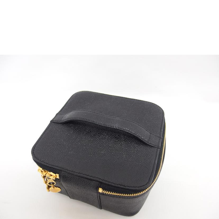 CHANEL シャネル/ココマークキャビアスキン横バニティバッグ/ブラック/A07058//494****/ABランク/04