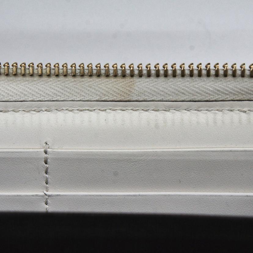 GUCCI グッチ/グッチシマリボンレザーラウンドファスナー/388680//209*/Bランク/94