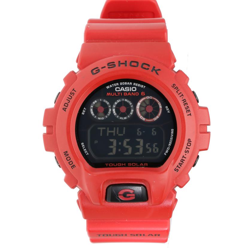 G-SHOCK カシオ/バーニングレッド/ソーラー腕時計/三つ目/GW-6900RD//202*****/Aランク/37