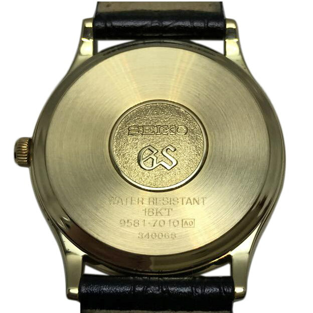 SEIKO セイコー/GS K18無垢ケース クォーツ/9581-7010//340***/ABランク/51