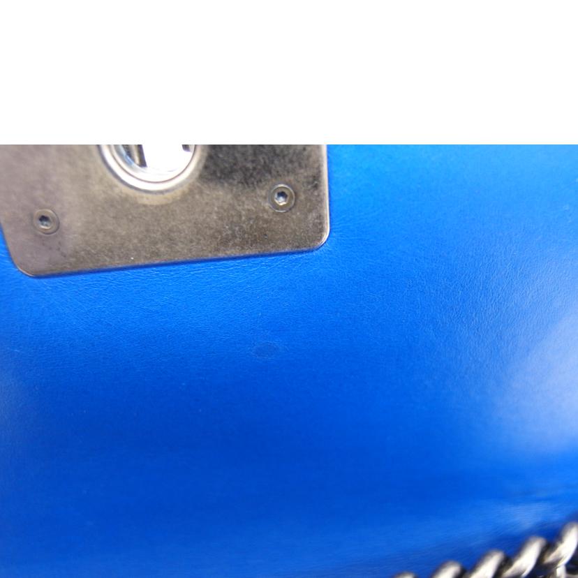 CHANEL シャネル/ボーイシャネルチェーンショルダーバッグ/ブルー/ベロア/A67085//173*****/Aランク/04