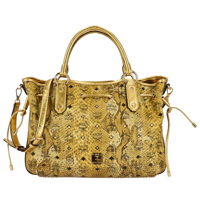 MCM エムシーエム/HAUS 2WAYトートバッグ/ポーチ付き/MWD35VG02YW001//ABランク/91