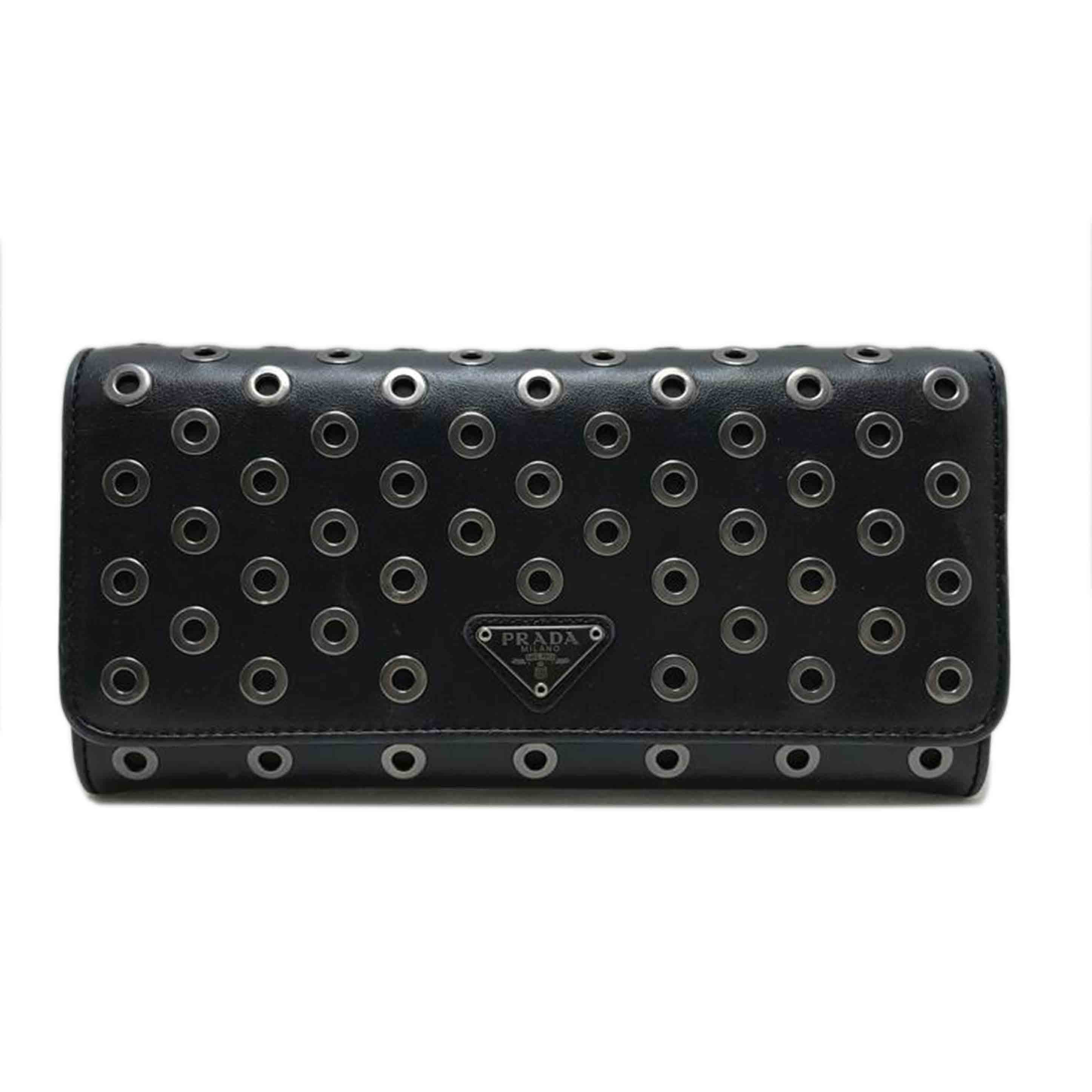PRADA プラダ/サフィアーノ リングス ロッソ パンチング /1MH132//BCランク/51