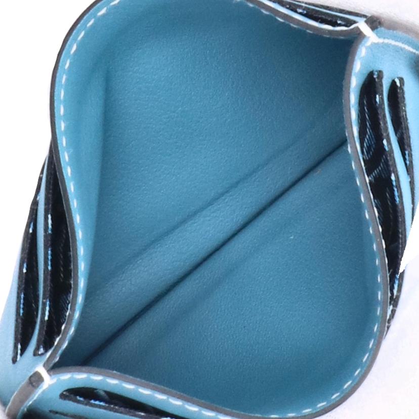 HERMES エルメス/シチズンツイル/シルクインカードホルダー/ブルージーン//B/Aランク/91