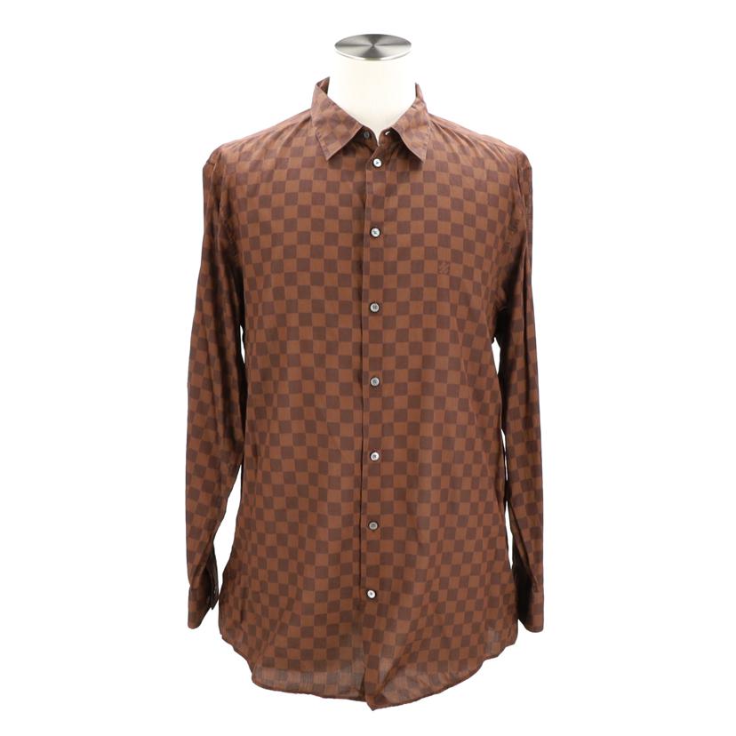 LOUIS VUITTON ルイ・ヴィトン/シャツ ダミエ BR/Bランク/78【中古】 LOUIS VUITTON ルイヴィトン/メンズファッション｜WonderREX-ONLINE