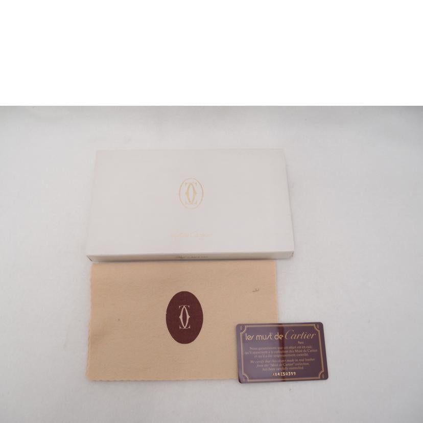 Cartier カルティエ 財布 メンズ /マスト二つ折り長札入れ/ボルドー//Aランク/69