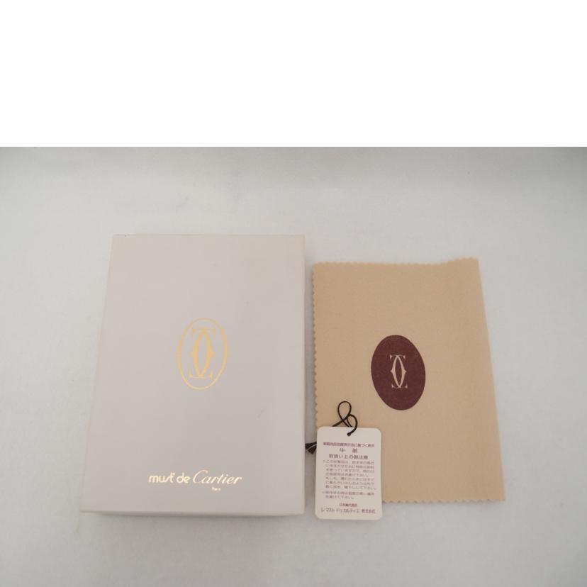 Cartier カルティエ 手帳カバー カードケース レディース メンズ/マスト パスポートケース/札入れ/ボルドー/L3000001//Aランク/69