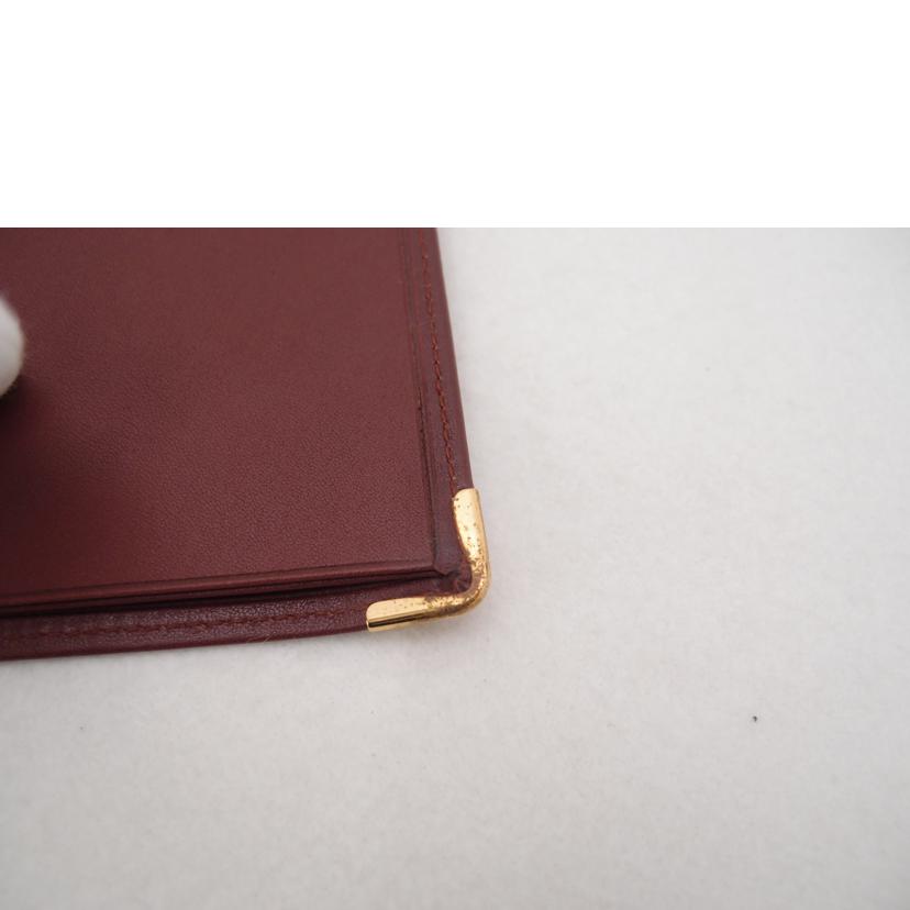 Cartier カルティエ 手帳カバー カードケース レディース メンズ/マスト パスポートケース/札入れ/ボルドー/L3000001//Aランク/69