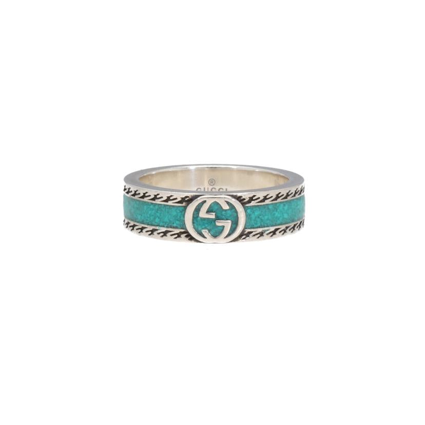 GUCCI グッチ/インターロッキングG/ターコイズリング/17//1697AR/ABランク/91
