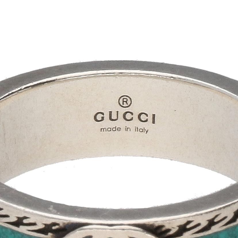 GUCCI グッチ/インターロッキングG/ターコイズリング/17//1697AR/ABランク/91