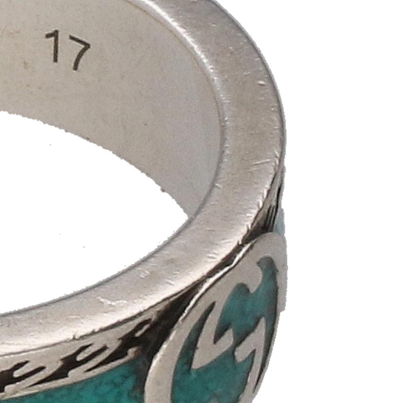 GUCCI グッチ/インターロッキングG/ターコイズリング/17//1697AR/ABランク/91