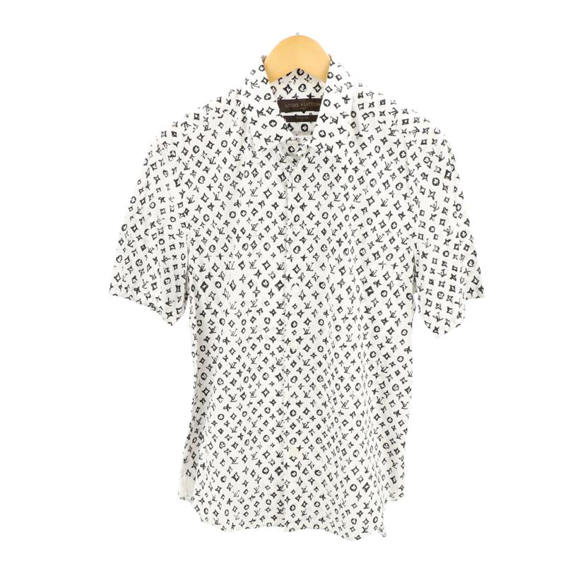 ルイヴィトン　ホワイト コットンシャツ　モノグラム LOUIS VUITTON ルイヴィトン/メンズファッション｜WonderREX-ONLINE