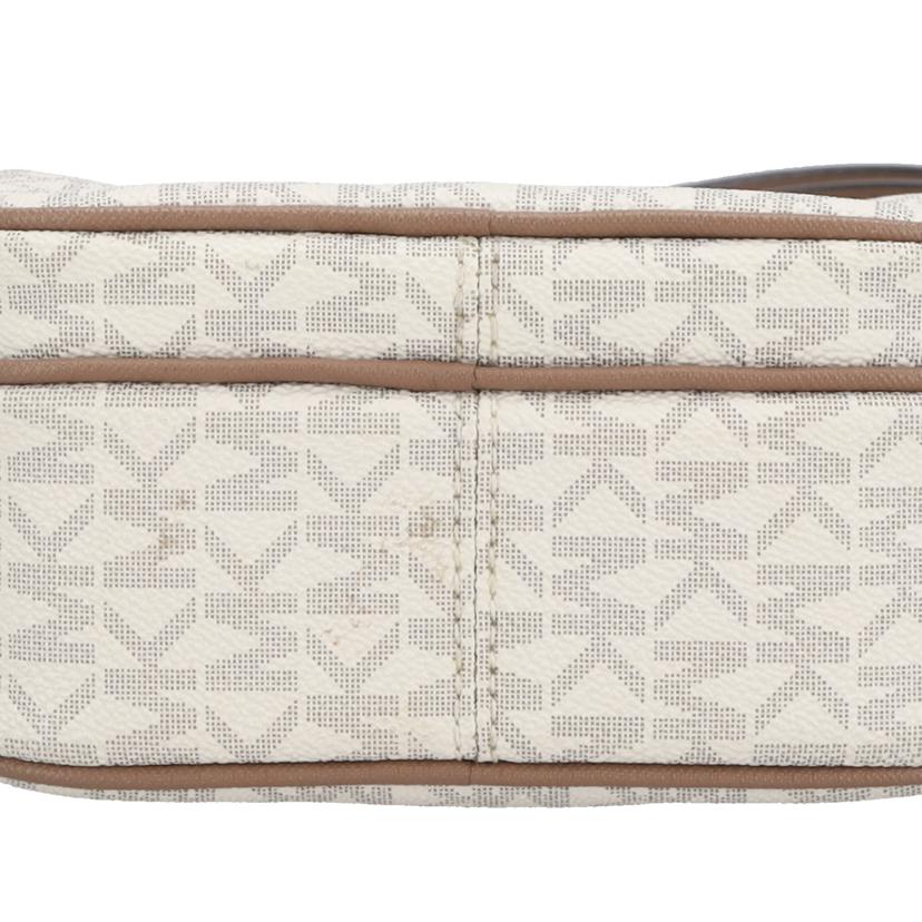 MICHAEL KORS マイケルコース/レザーMK柄ショルダーチェーンクロスボディ 白/35F1GTVC2B//Bランク/42