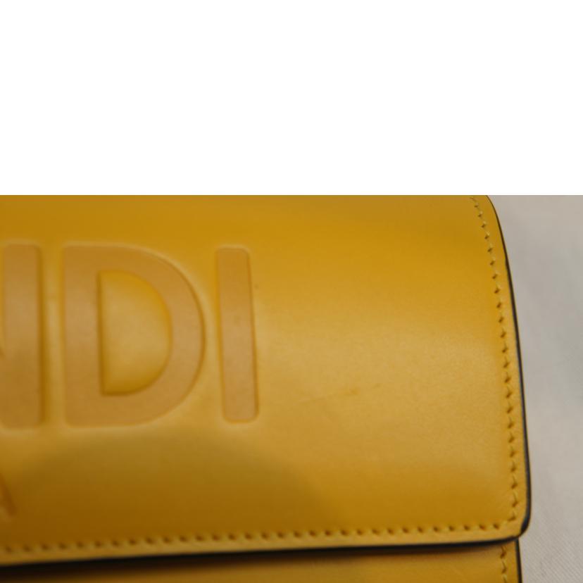 FENDI フェンディ/レザーロングウォレットイエロー//SAランク/92