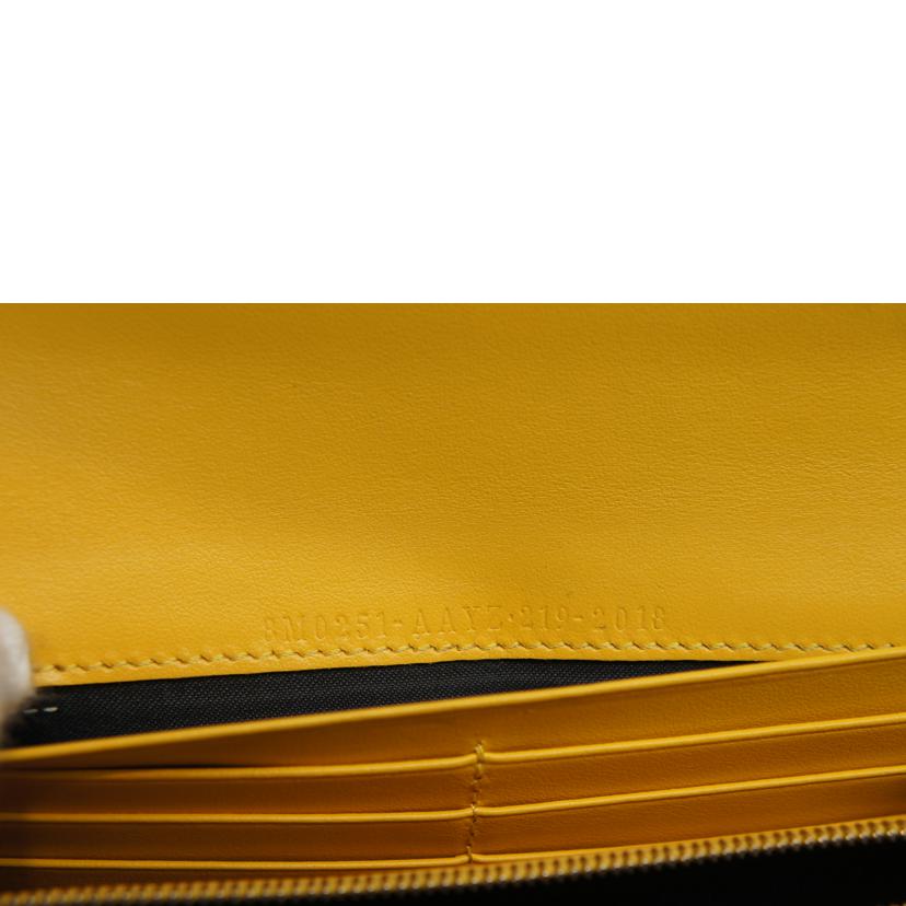 FENDI フェンディ/レザーロングウォレットイエロー//SAランク/92