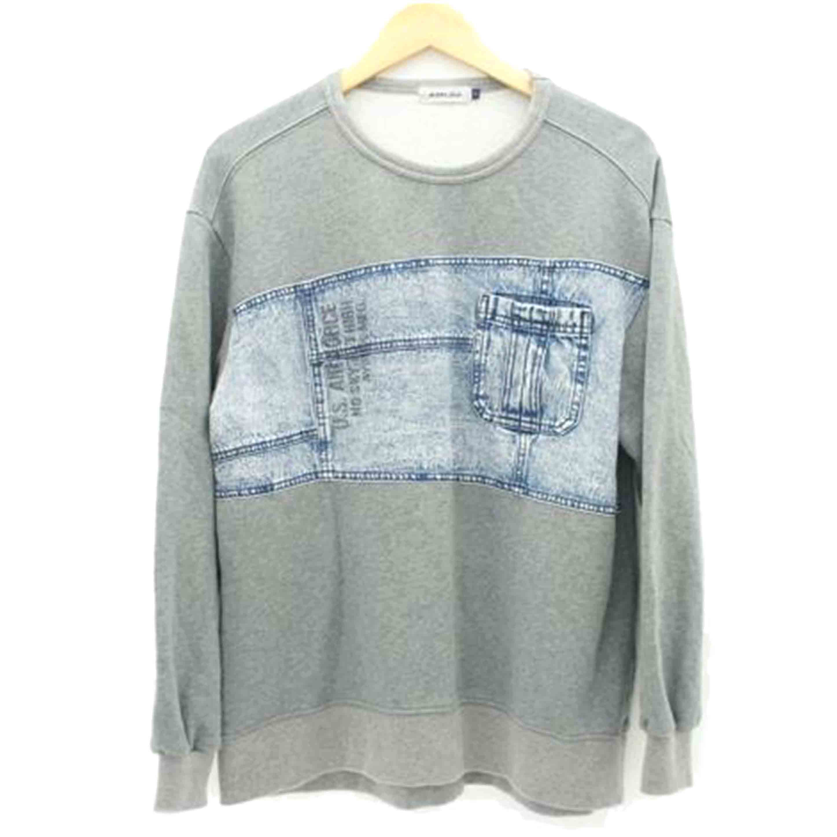 AVIREX Belle アビレックス/デニムコンビネーションスウェット/6213164//ABランク/93