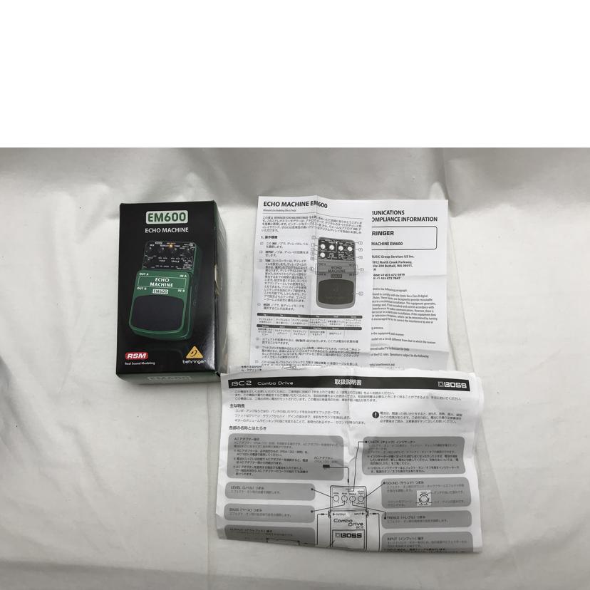 BEHRINGER ベーリンガー/エフェクター/EM600//S1402606539/ABランク/51