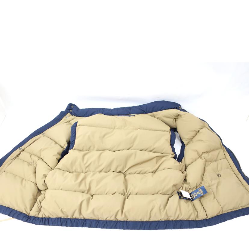 RALPH LAUREN ラルフローレン/ダウンベスト Lサイズ ネイビー×ベージュ//ABランク/65