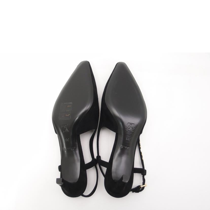 LOUIS VUITTON ルイ・ヴィトン/スエードシグネチャーストラップパンプス/ブラック/約22.5cm/NL1221M//SAランク/69