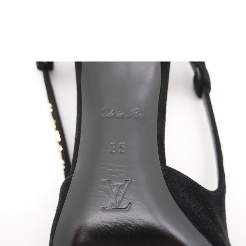 LOUIS VUITTON ルイ・ヴィトン/スエードシグネチャーストラップパンプス/ブラック/約22.5cm/NL1221M//SAランク/69