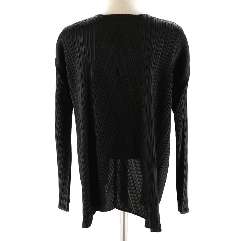 ISSEY MIYAKE イッセイミヤケ/PLEATS PLEASE カーディガン/黒/PP03-J0146//サイズ:4/ABランク/91