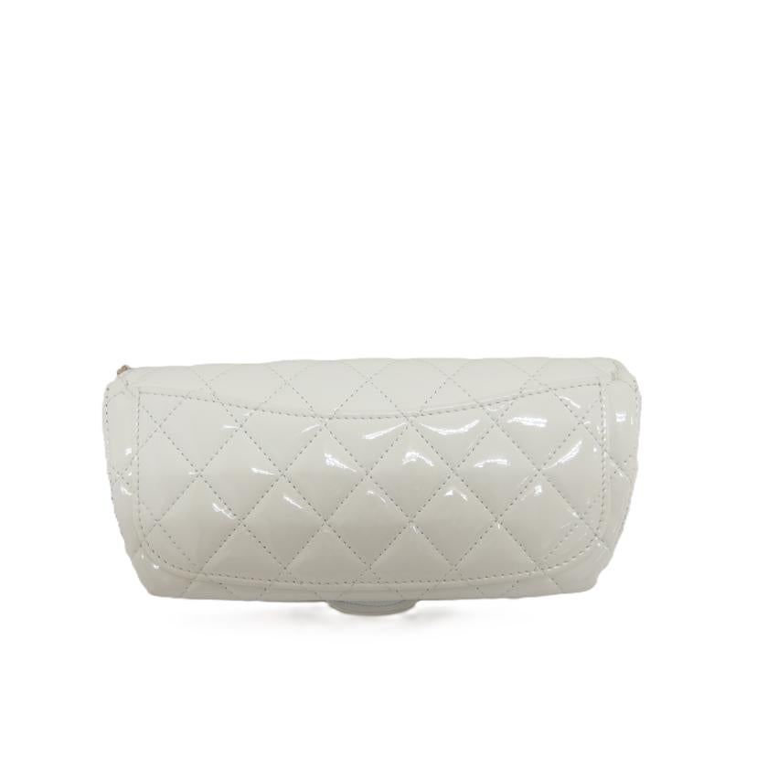 CHANEL シャネル/チェーンショルダーメガネケース/パテント/ホワイト//315*****/SAランク/04