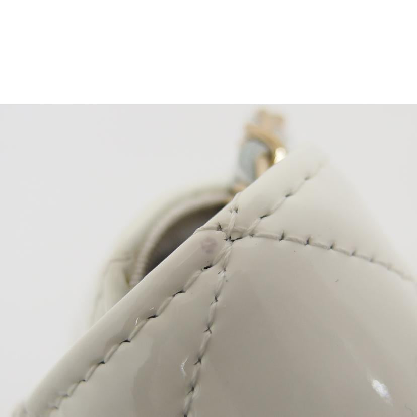 CHANEL シャネル/チェーンショルダーメガネケース/パテント/ホワイト//315*****/SAランク/04