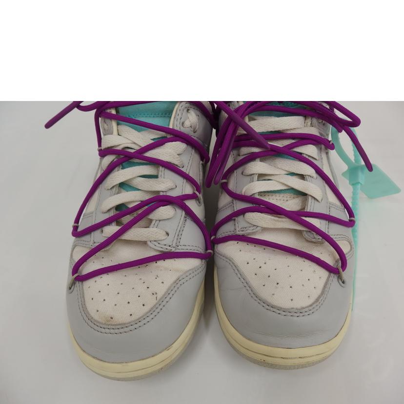 NIKE ナイキ/OFF-WHITE×NIKE DUNK LOW 1 OF 50 21/DM1602-100//Bランク/82